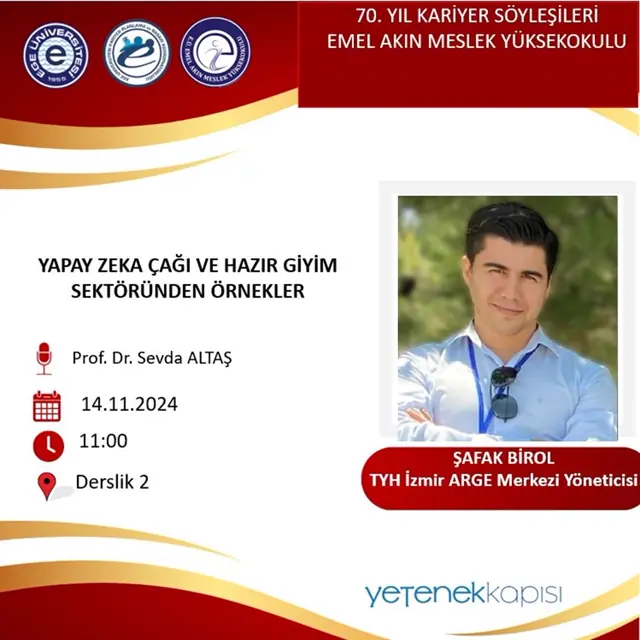 Career Talks — Ege University Emel Akın Vocational School